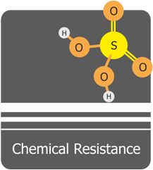 Resistance against chemical materials